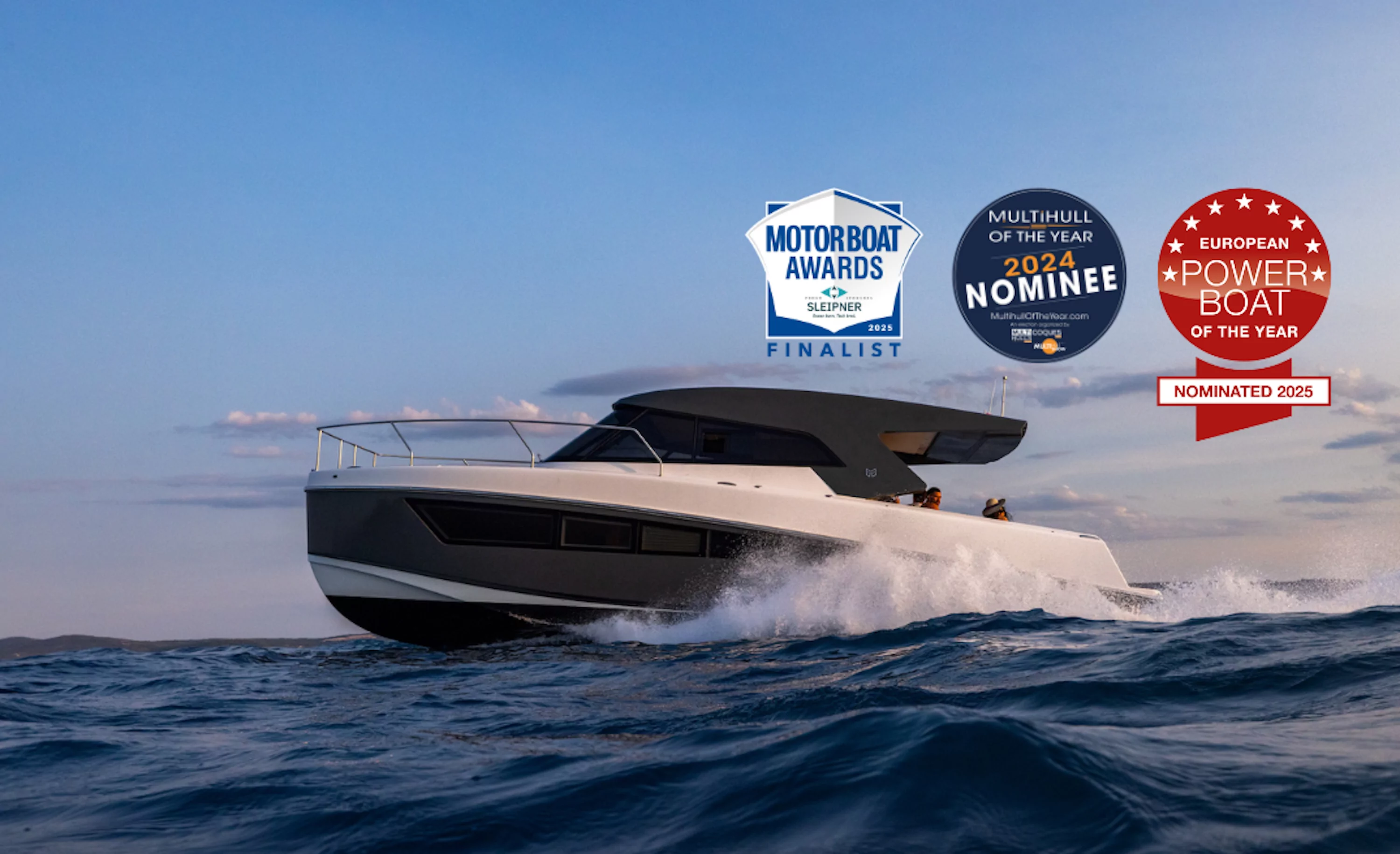 MOTORBOAT AWARDS EUROPEAN POWERBOAT OF THE YEAR MULTIHULL OF THE YEAR